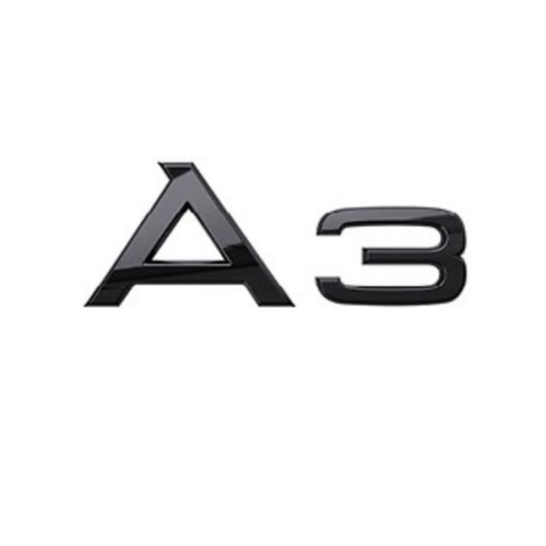 Audi A3 Embleem Zwart Achter